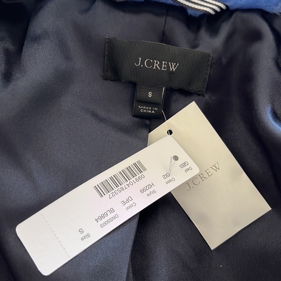 Gorgeous J. Crew Fuzzy Blue Coat NWT - Picture 6 of 6